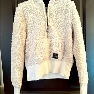 Tally Weijl white faux hoodie